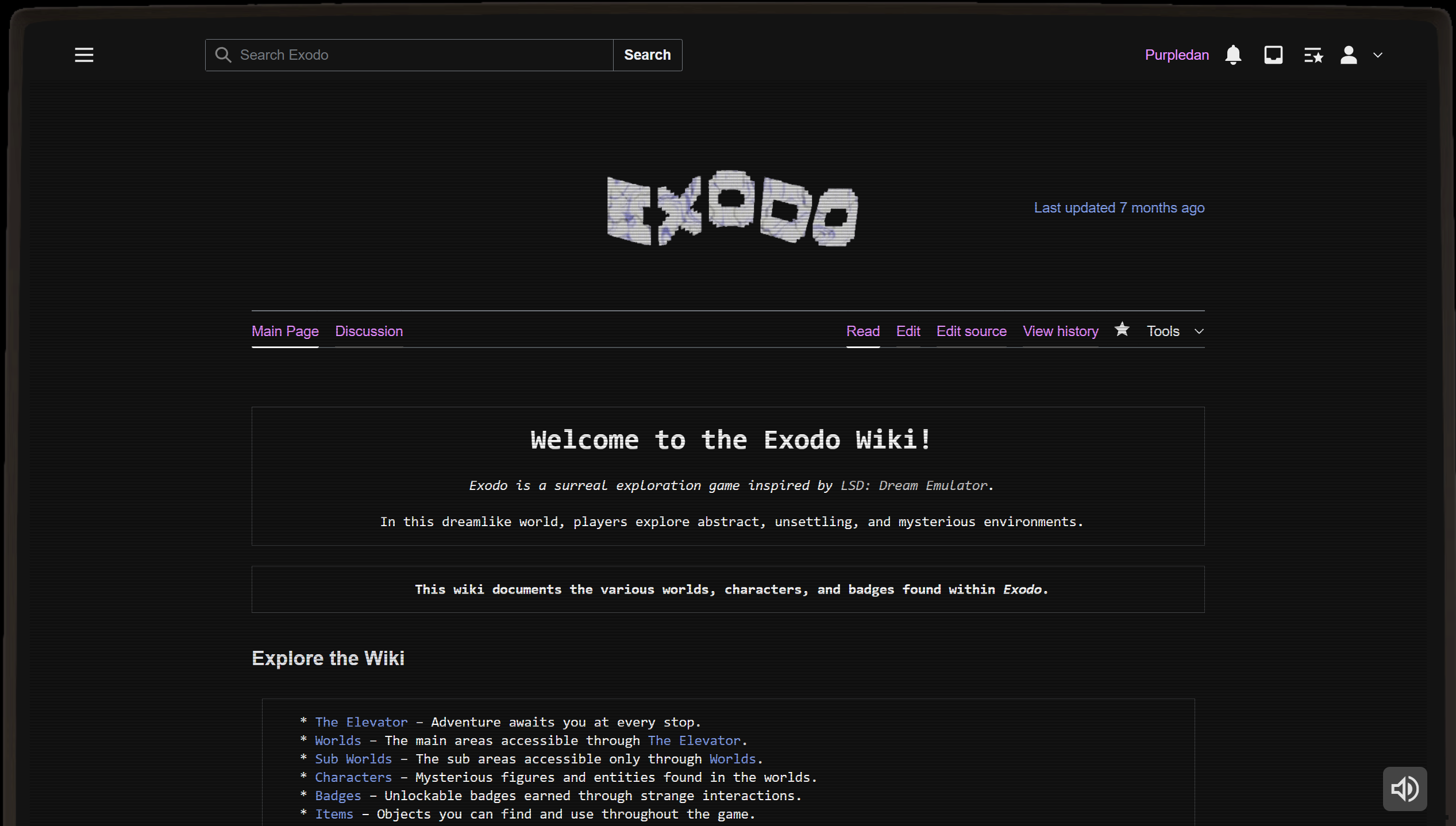 Exodo wiki — page preview 01.