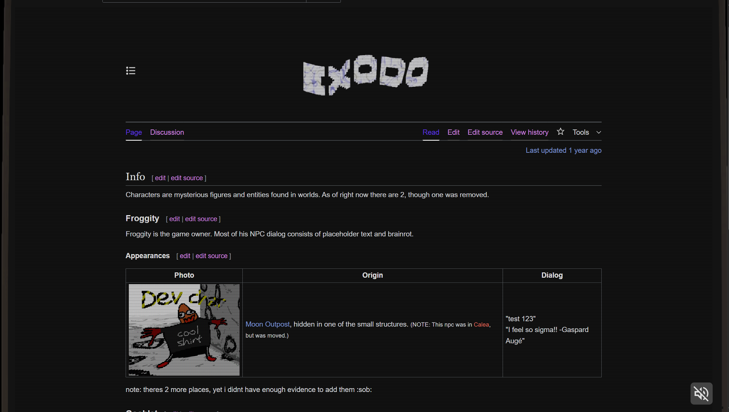 Exodo wiki — page preview 03.